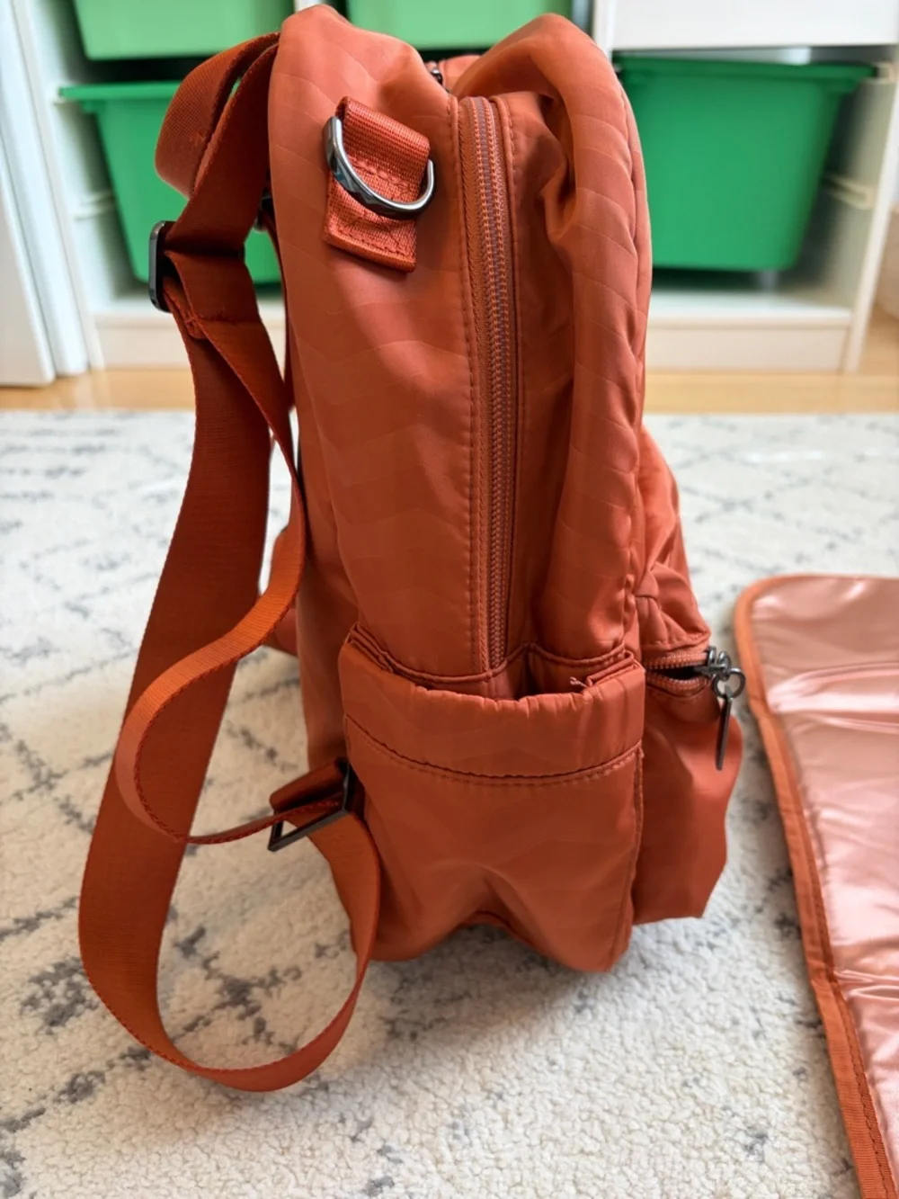 JuJuBe Midi Deluxe Backpack - Baked Clay Ziggy